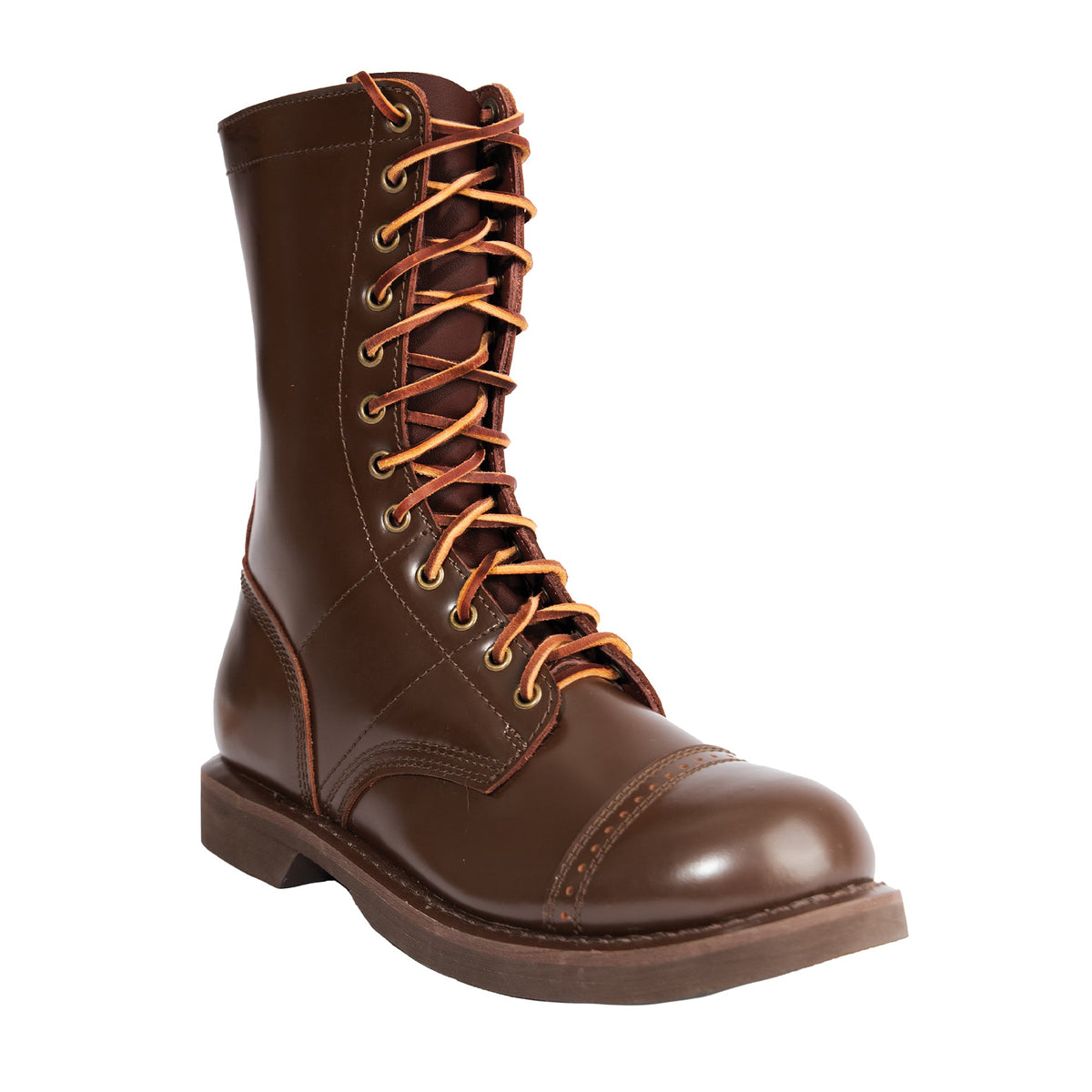 Rothco Brown Leather Jump Boots - 10 Inches