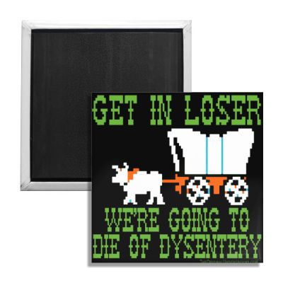 We're Going to Die of Dysentery "Oregon Trail" Fridge Magnet