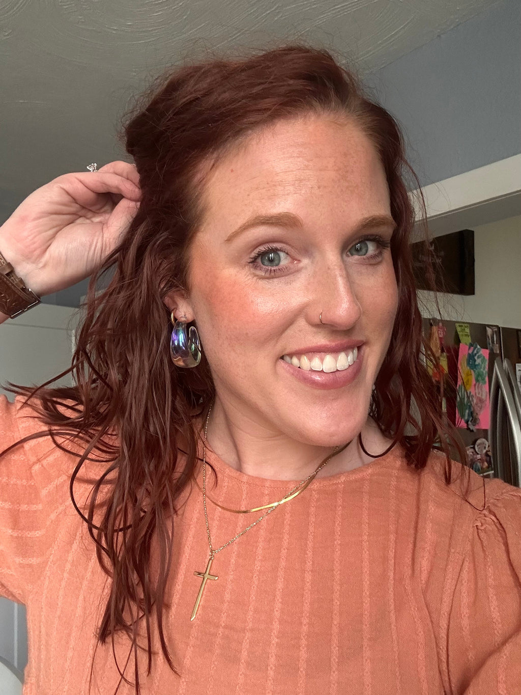 Beautiful Clear Hoop Earrings
