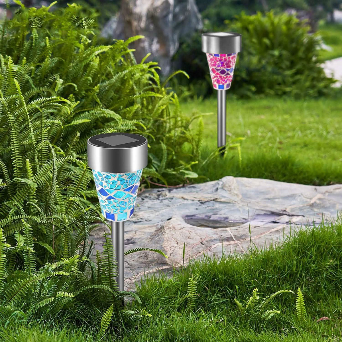 6-Pack: Solar Garden Lights IP44 Water Resistant