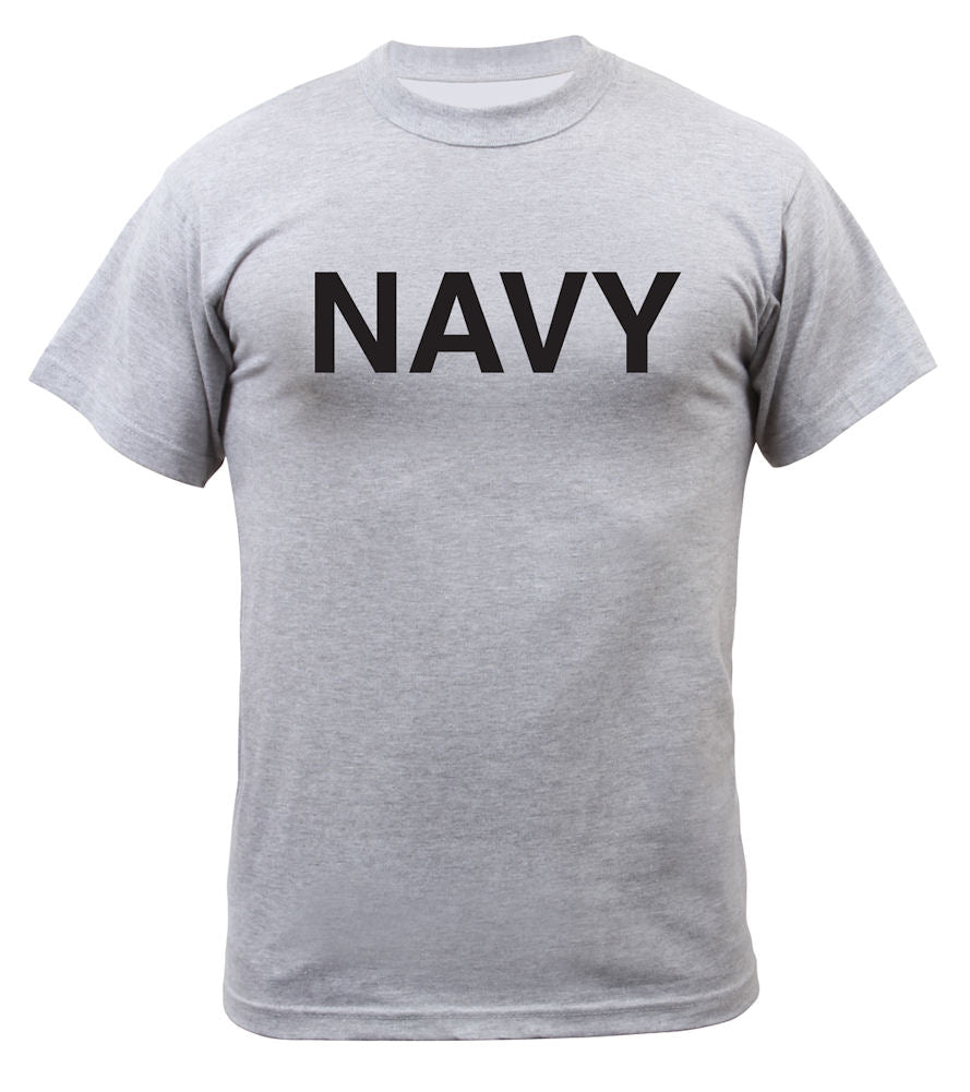 Rothco Grey Physical Training T-Shirt - NAVY