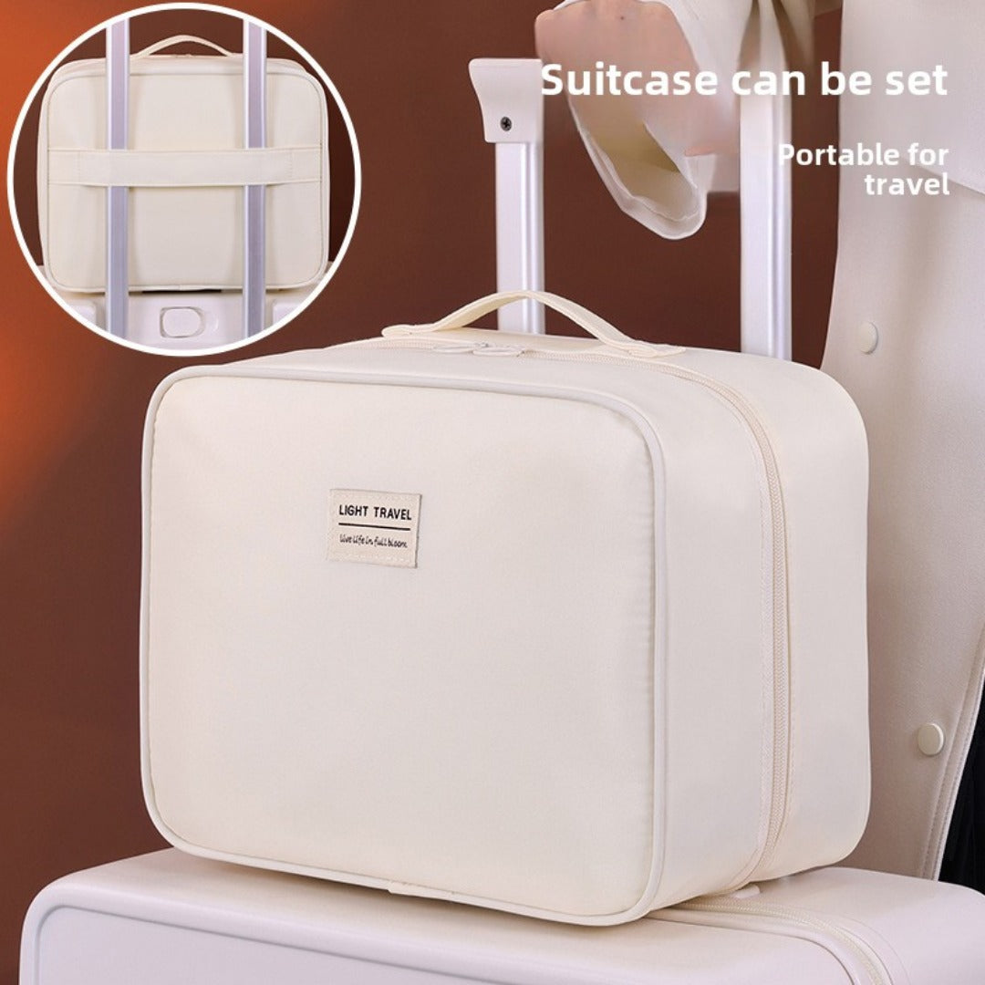 Double-layer partition shoe storage bag, outdoor travel travel supplies shoe bag, sports fitness waterproof shoe storage bag