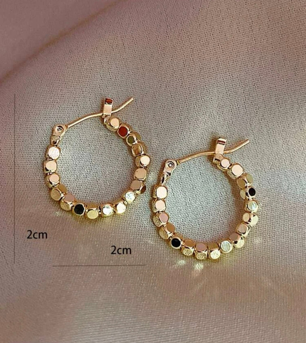 Beautiful Gold or Silver Glimmer Hoop Earrings