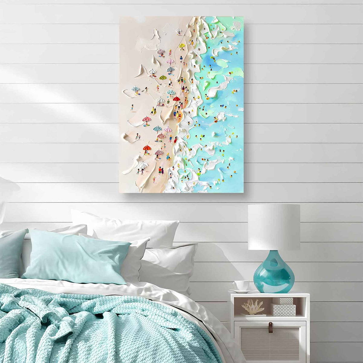 Beachfront Painting Coastal Wall Art