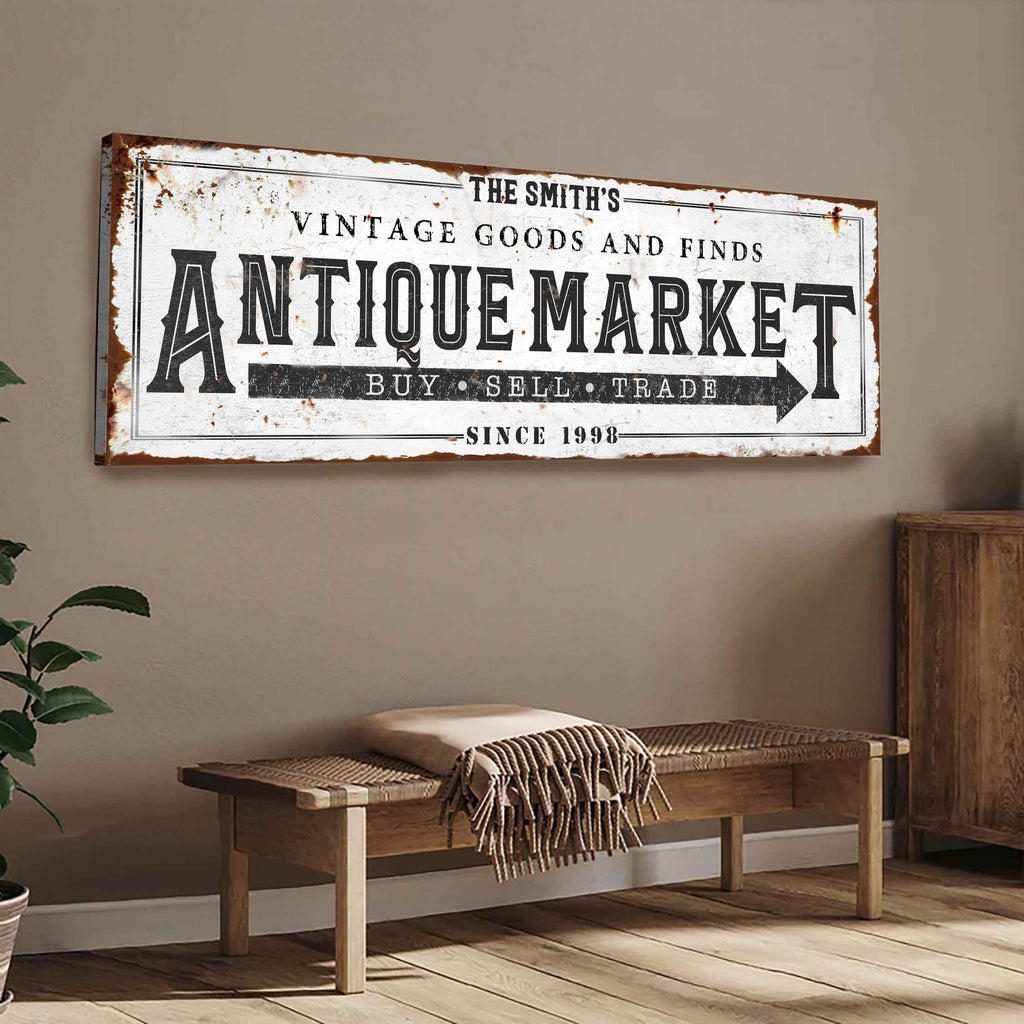 Vintage Antique Market Sign II