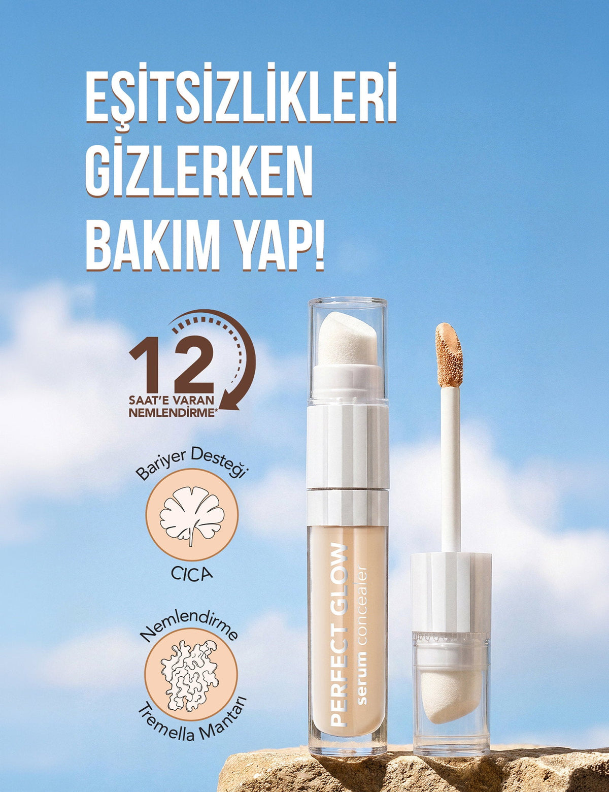 Flormar Perfect Glow Serum Concealer Hydrating Finish 10ml