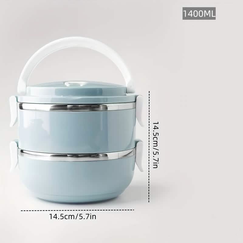 Stainless Steel Insulated Bento Lunch Box – 2/3/4 Layer