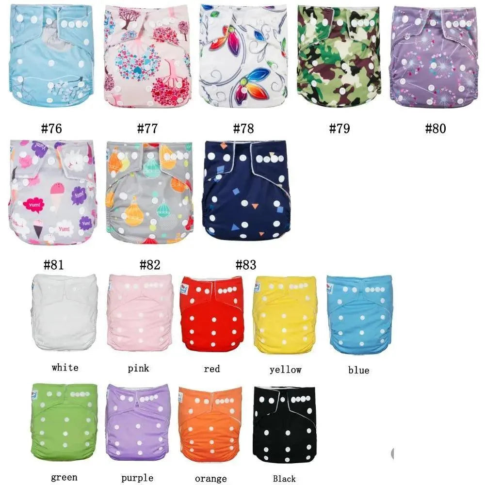 6pcs/Pack Baby Cloth Diapers Microfleece Linning Pocket Diaper Washable Reusable High Quality Nappy