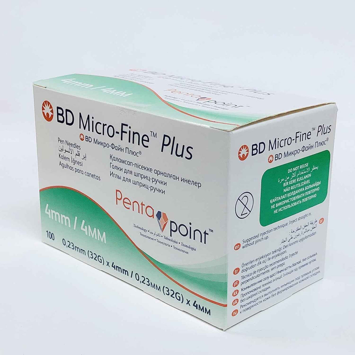 BD Micro-Fine Plus Pen Needles 4mm 32G (x100)