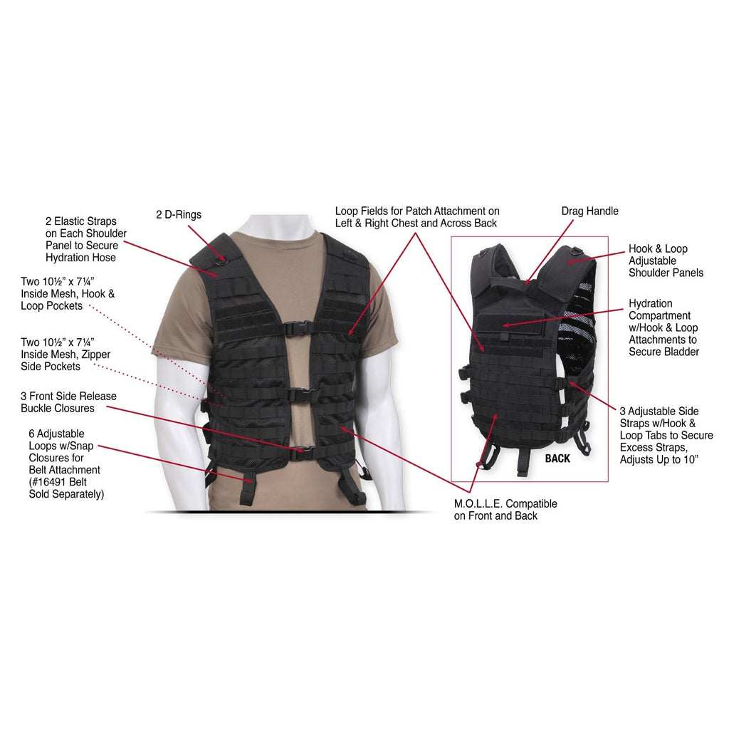 Rothco Lightweight MOLLE Utility Vest