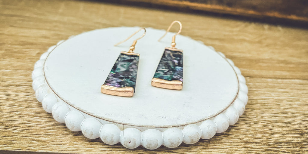 Beautiful Gold and Shell Earrings