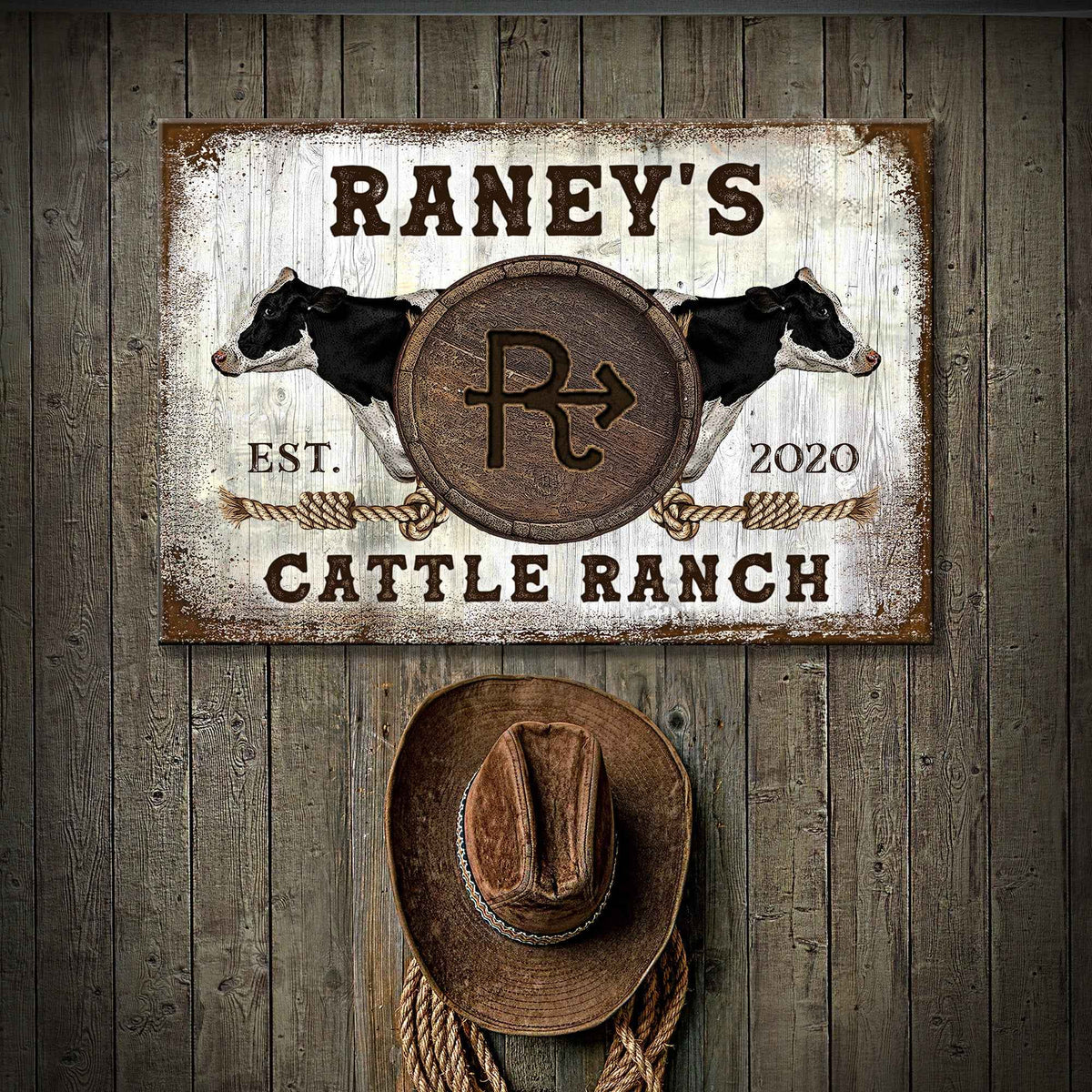 Cattle Brand - Holstein Sign