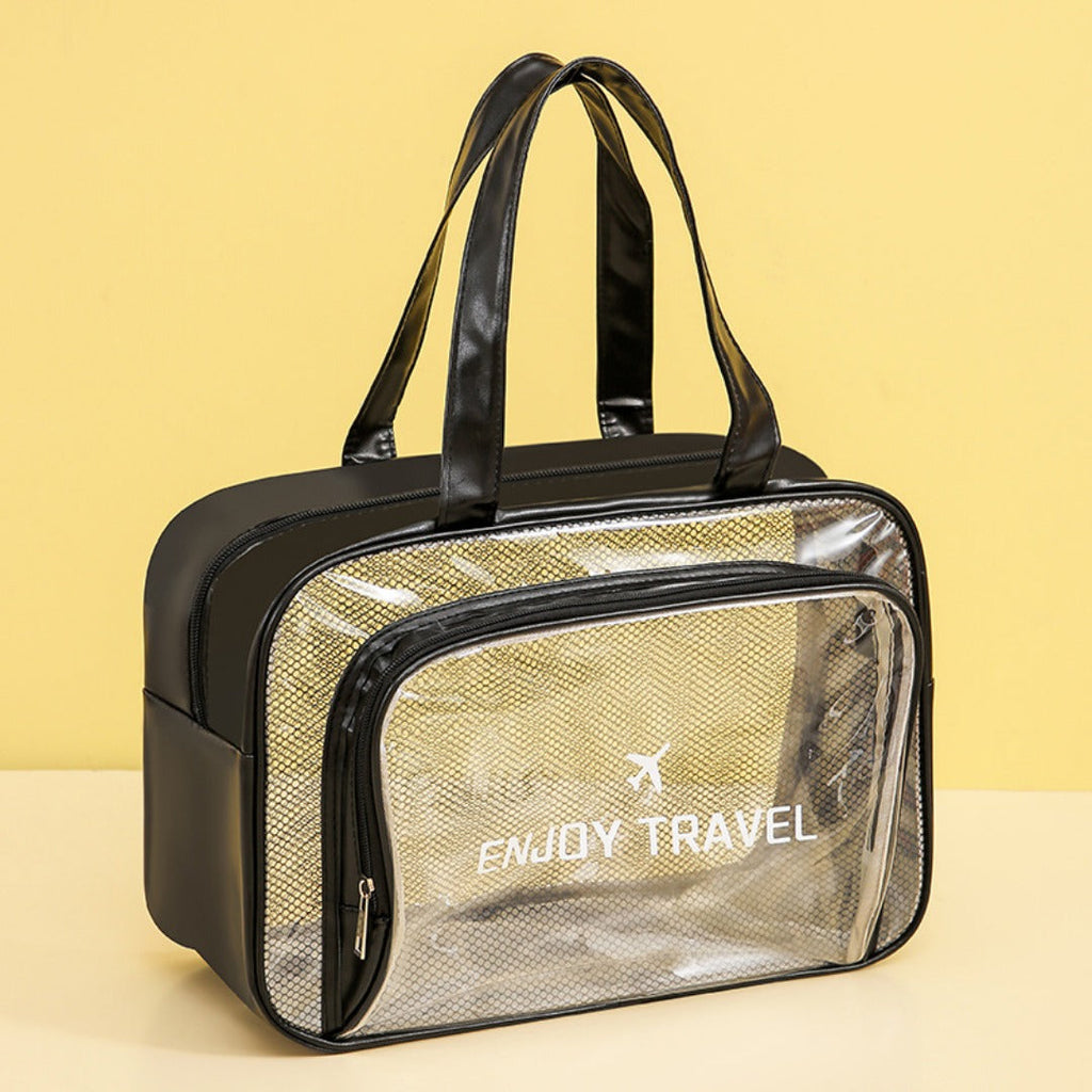 Waterproof beach bag, wet and dry separation fitness bag, toiletry bag, storage goggles, swimsuit swimming bag, Transparent Cosmetic Bag,