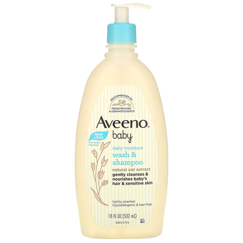 Aveeno Baby Daily Moisture Body Wash & Shampoo Oat Extract 8 Fl. Oz