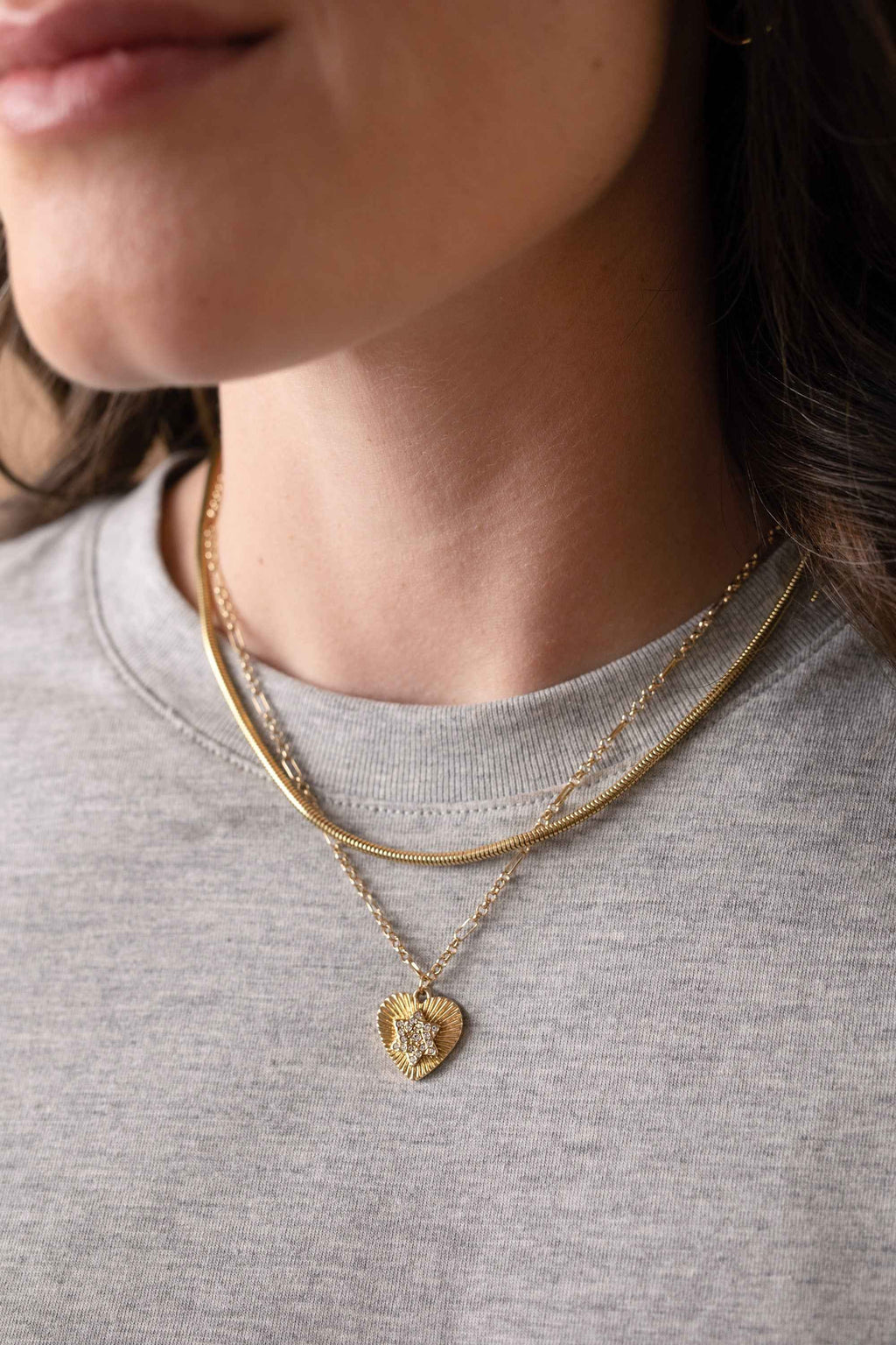 Faith and Family Star of David Pendant Necklace