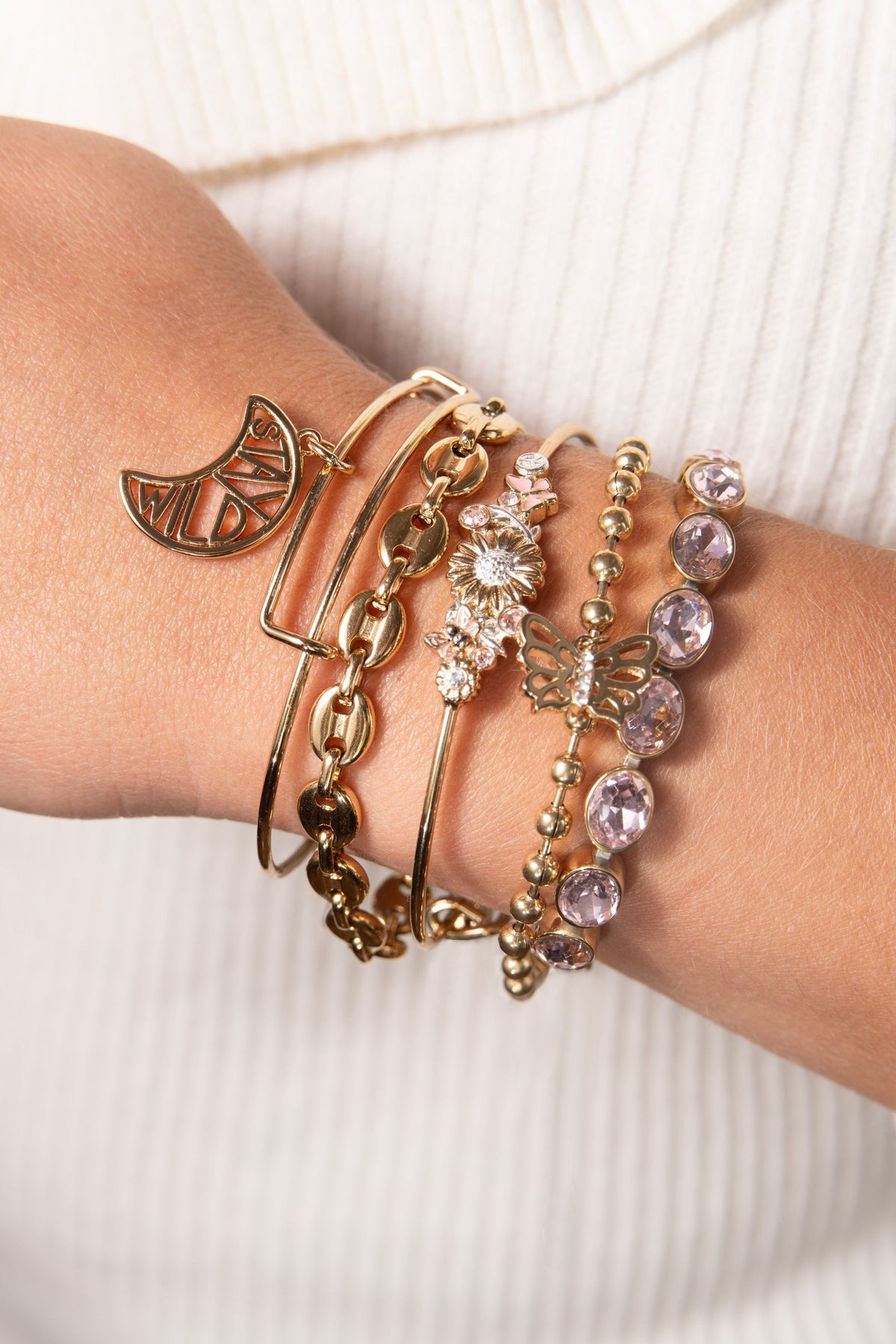 Floral Inline Bangle