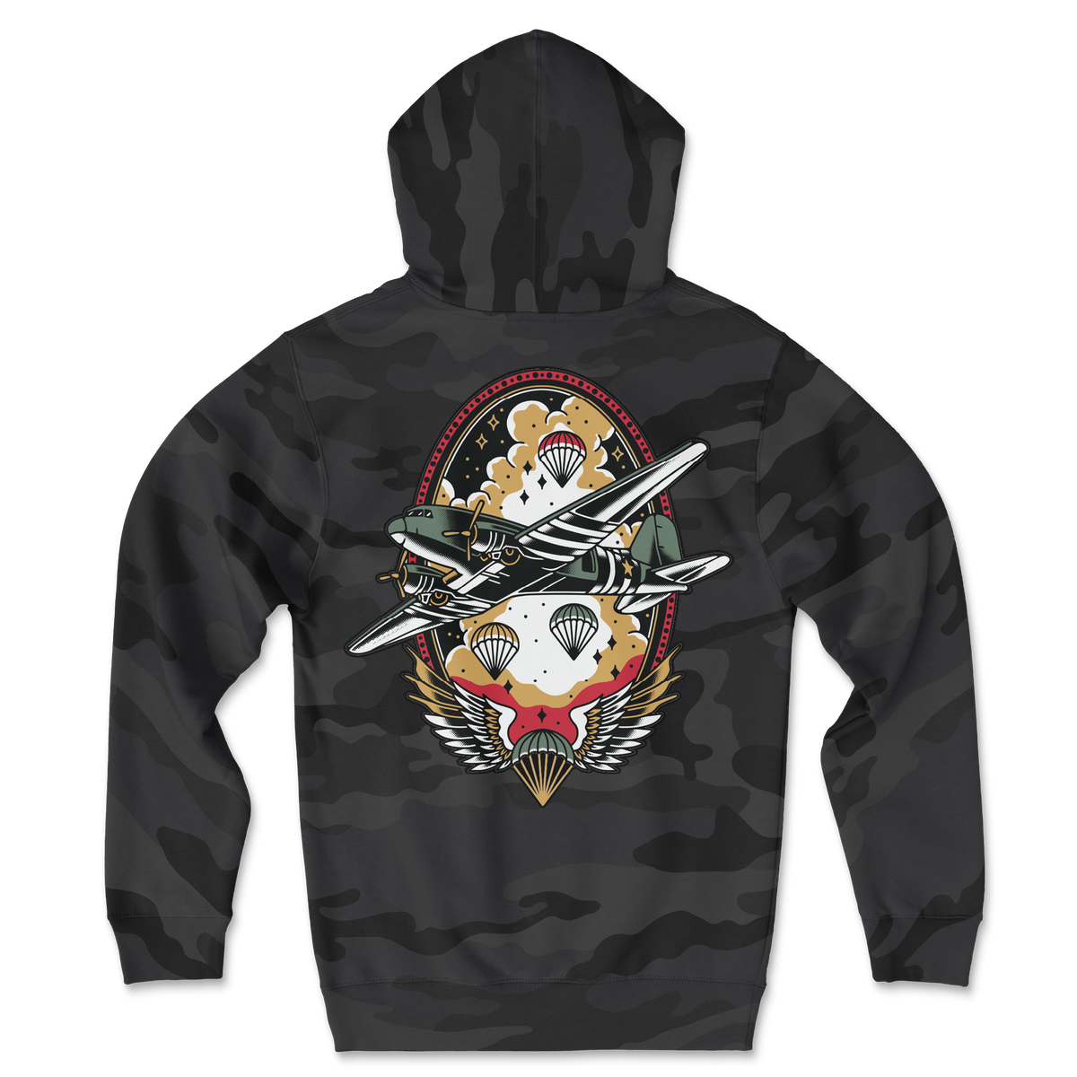 Airborne Traditional Camo Hoodie