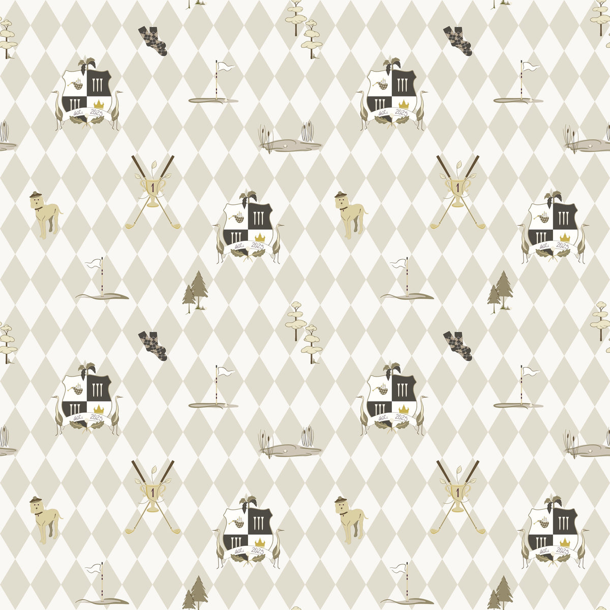 Alfred Wallpaper by Linen and Paper Design