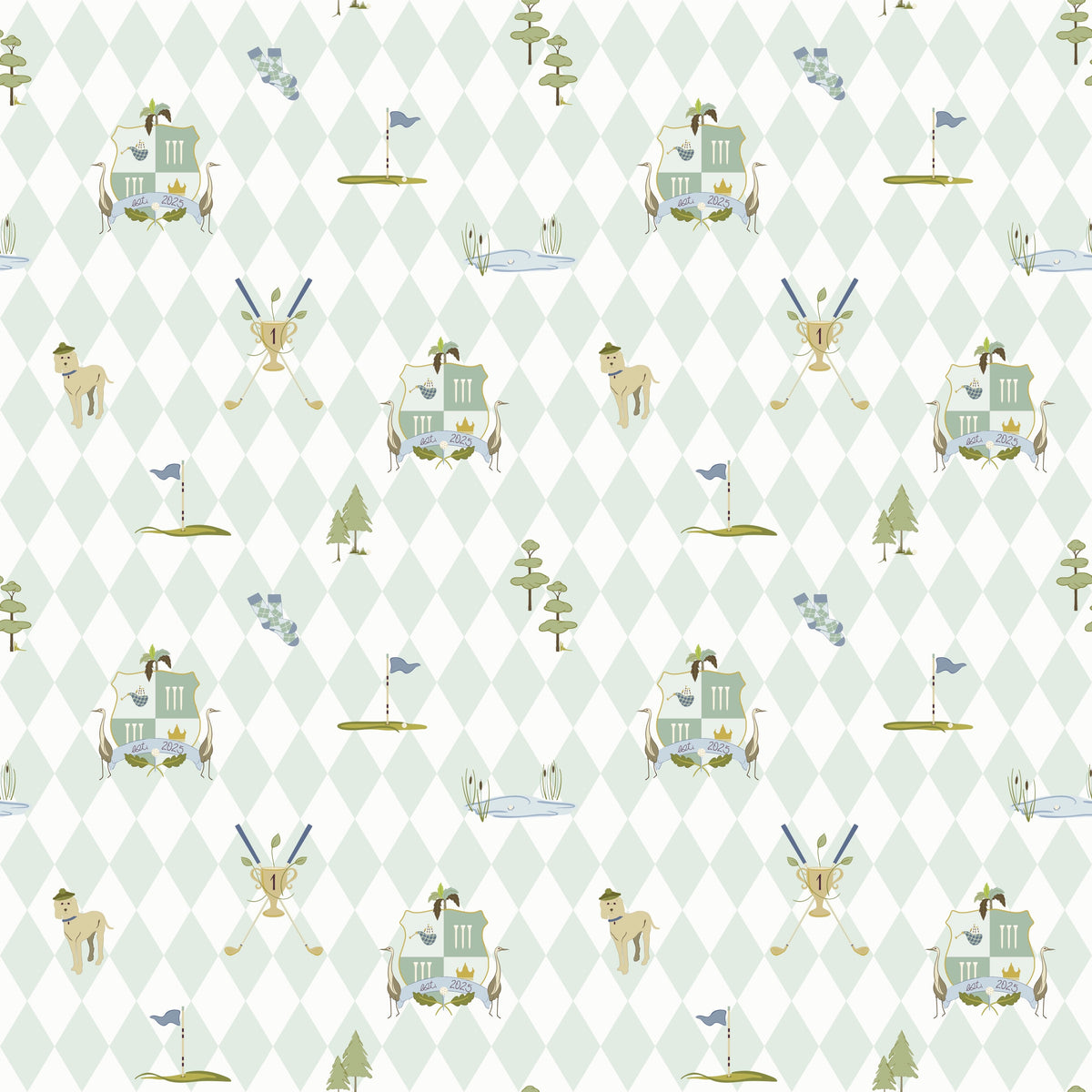 Alfred Wallpaper by Linen and Paper Design