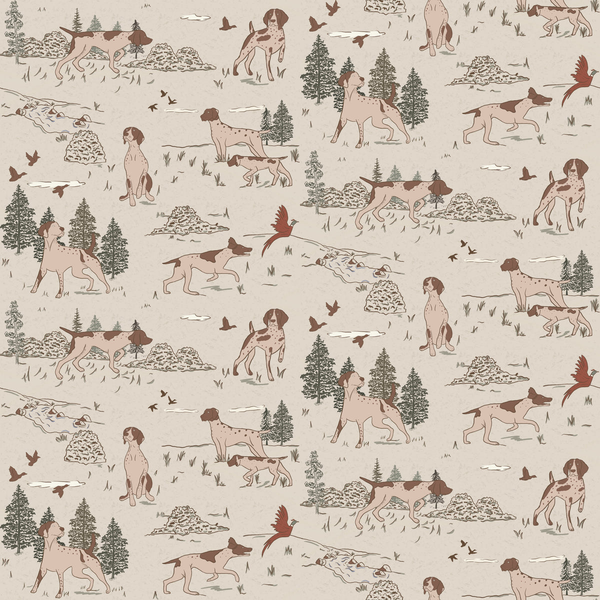 Arthur Wallpaper by Painted Hawk Design
