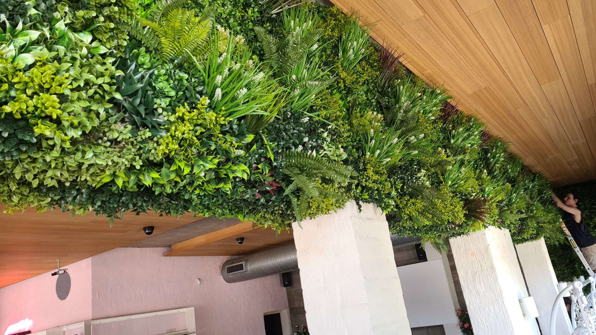 Sample Panel – Lush Spring Vertical Garden (Small Sample)