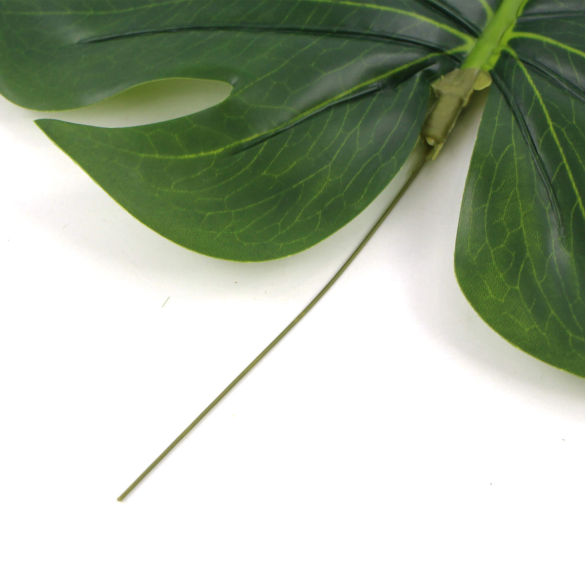 Single Philodendron Leaf Artificial Hanging Plant 11.5in (Clearance Price)