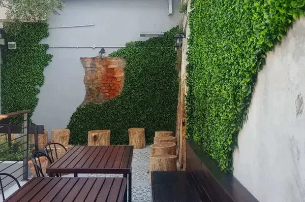 Jasmine Artificial Vertical Garden Green Wall Panel 40×40in 11 SQ FT – UV Resistant – Commercial Grade