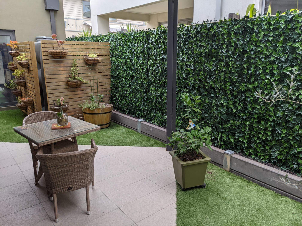 Boston Ivy Artificial Green Wall 33 SQ FT – UV Resistant – Commercial Grade (Clearance Price)