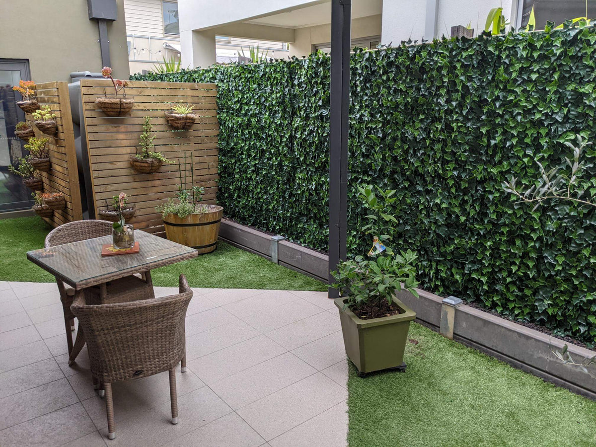 Boston Ivy Artificial Green Wall 33 SQ FT – UV Resistant – Commercial Grade (Clearance Price)