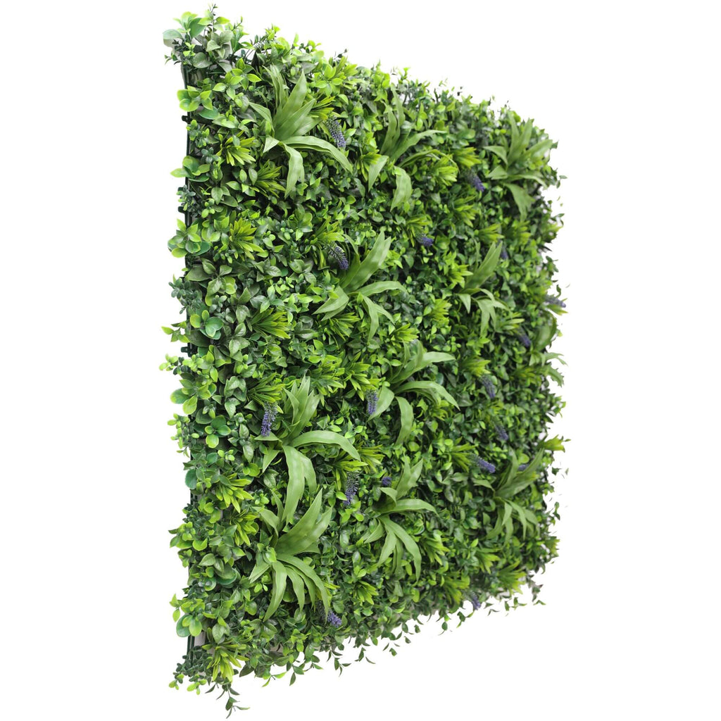 Lavender Fields Artificial Vertical Garden Green Wall Panel 40×40in 11 SQ FT – UV Resistant – Commercial Grade