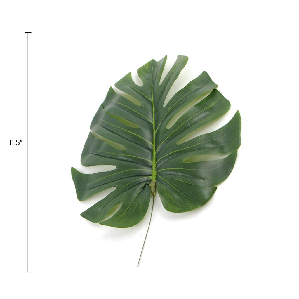 Single Philodendron Leaf Artificial Hanging Plant 11.5in (Clearance Price)