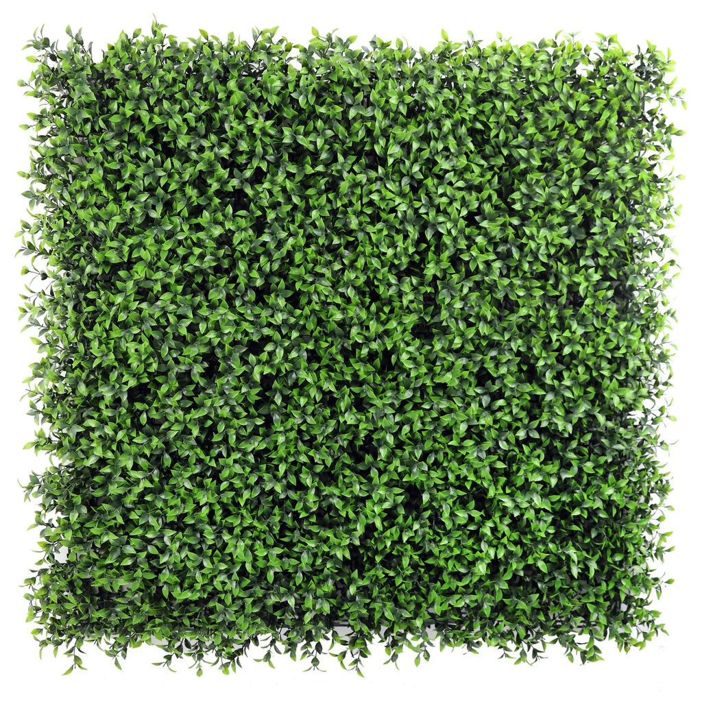 Artificial Ruscus Vertical Garden Green Wall Panel 40×40in 11 SQ FT – UV Resistant – Commercial Grade