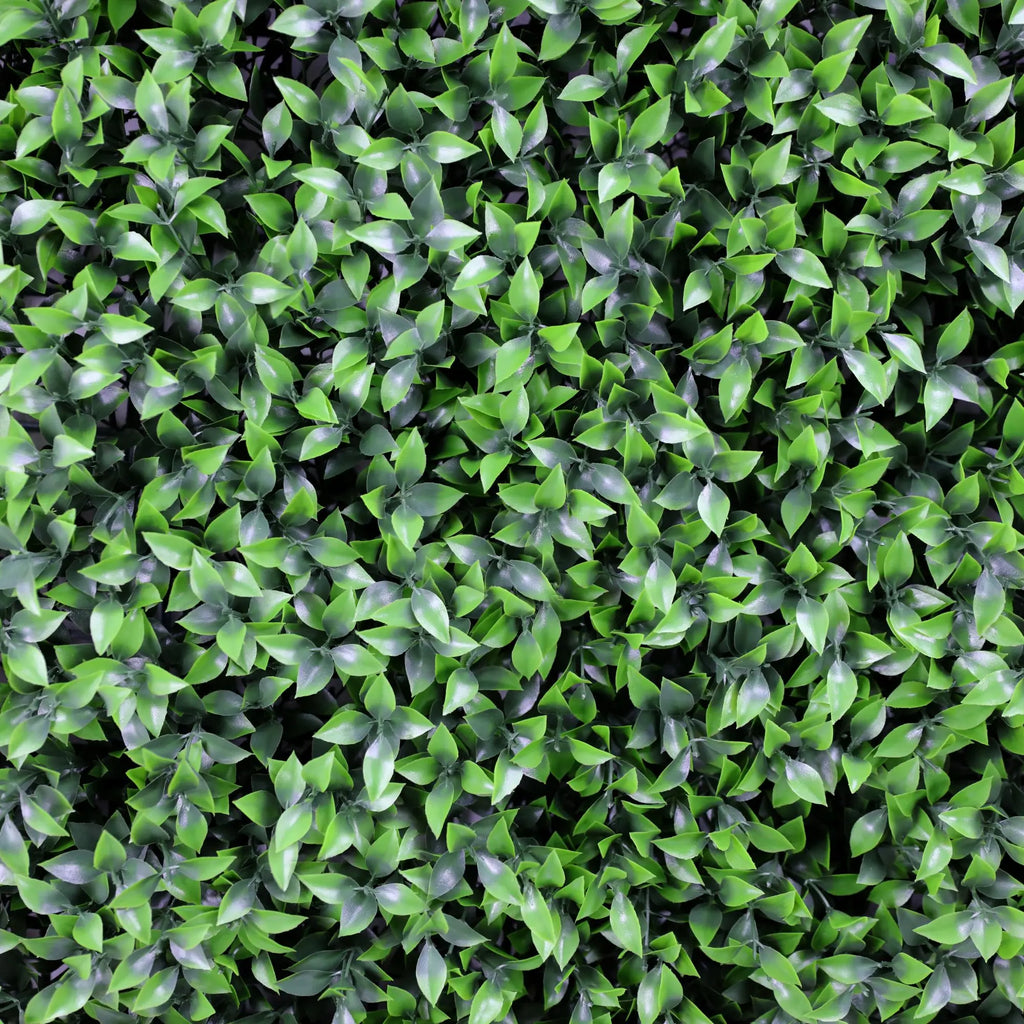 Artificial Ruscus Vertical Garden Green Wall Panel 40×40in 11 SQ FT – UV Resistant – Commercial Grade