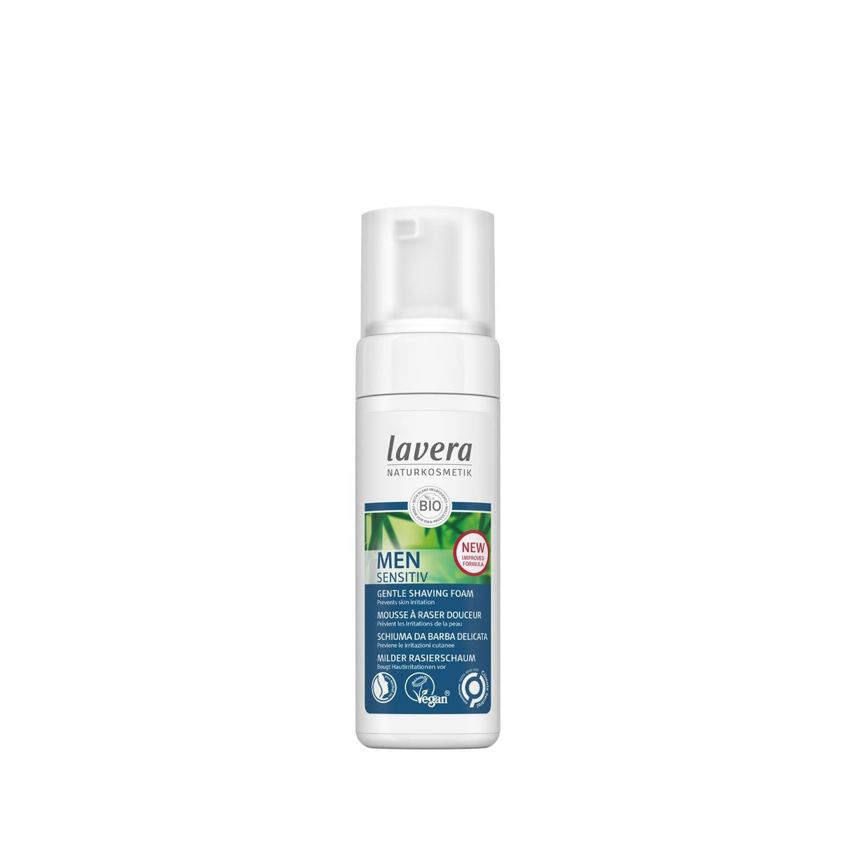Lavera Men Sensitiv: Organic Shaving Foam for Sensitive Skin – Natural, Gentle, & Moisturizing for a Comfortable Shave (5.07 fl oz)