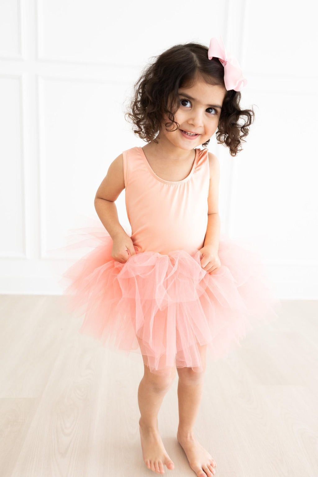 SALE Bright Peach Tank Tutu Leotard