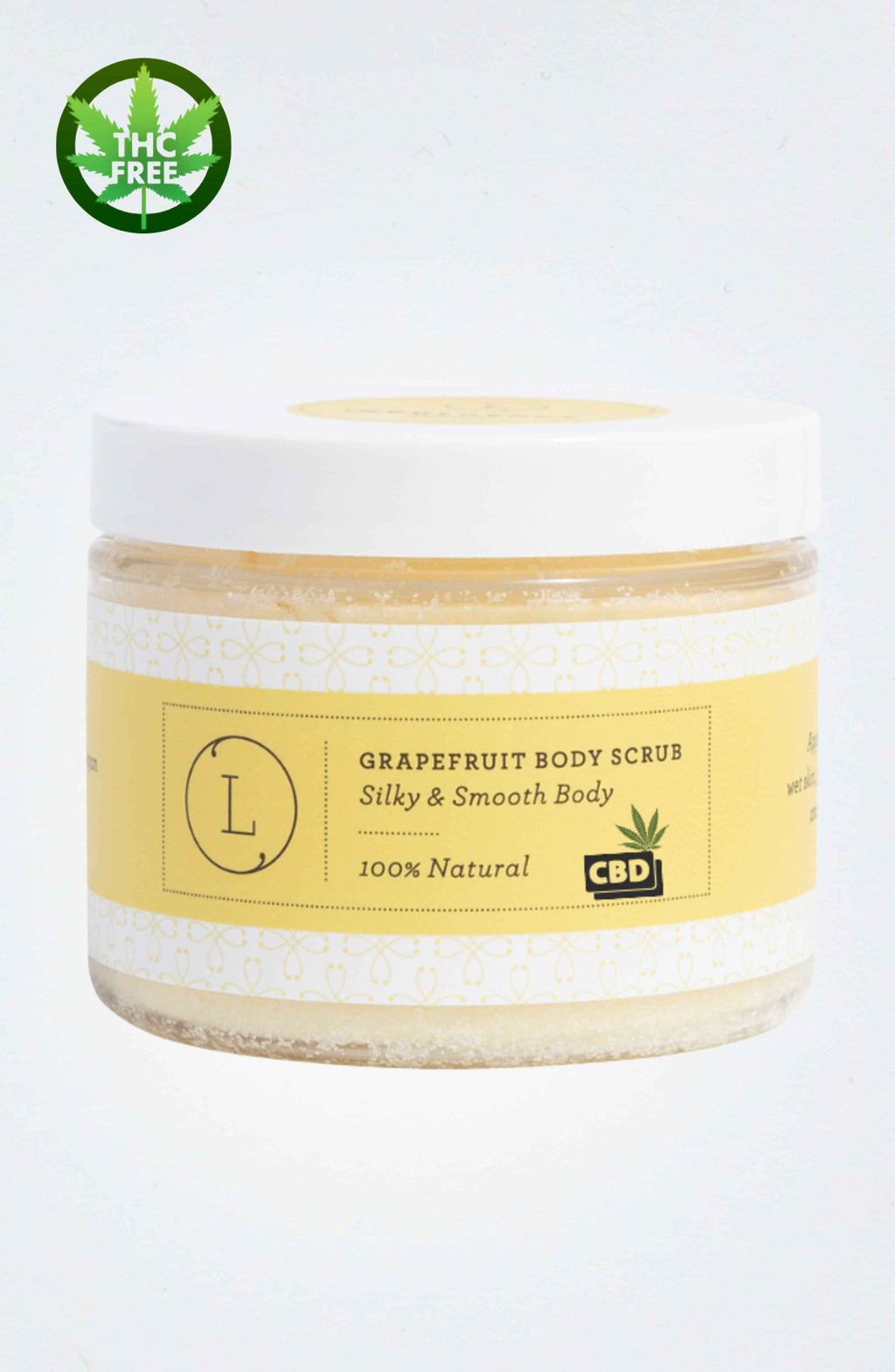 CBD Grapefruit Body Scrub – Natural Exfoliating Salt Scrub