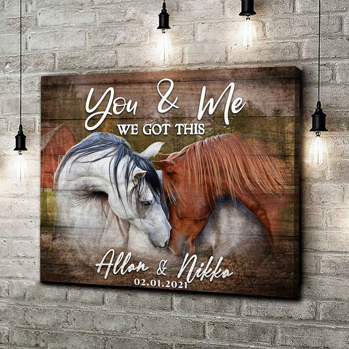 We Got This Couple Horse Sign