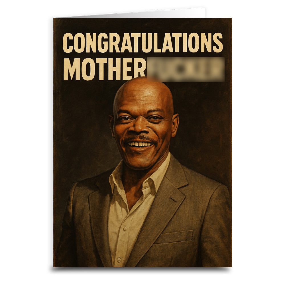 Congratulations Mother F--ker Greeting Card