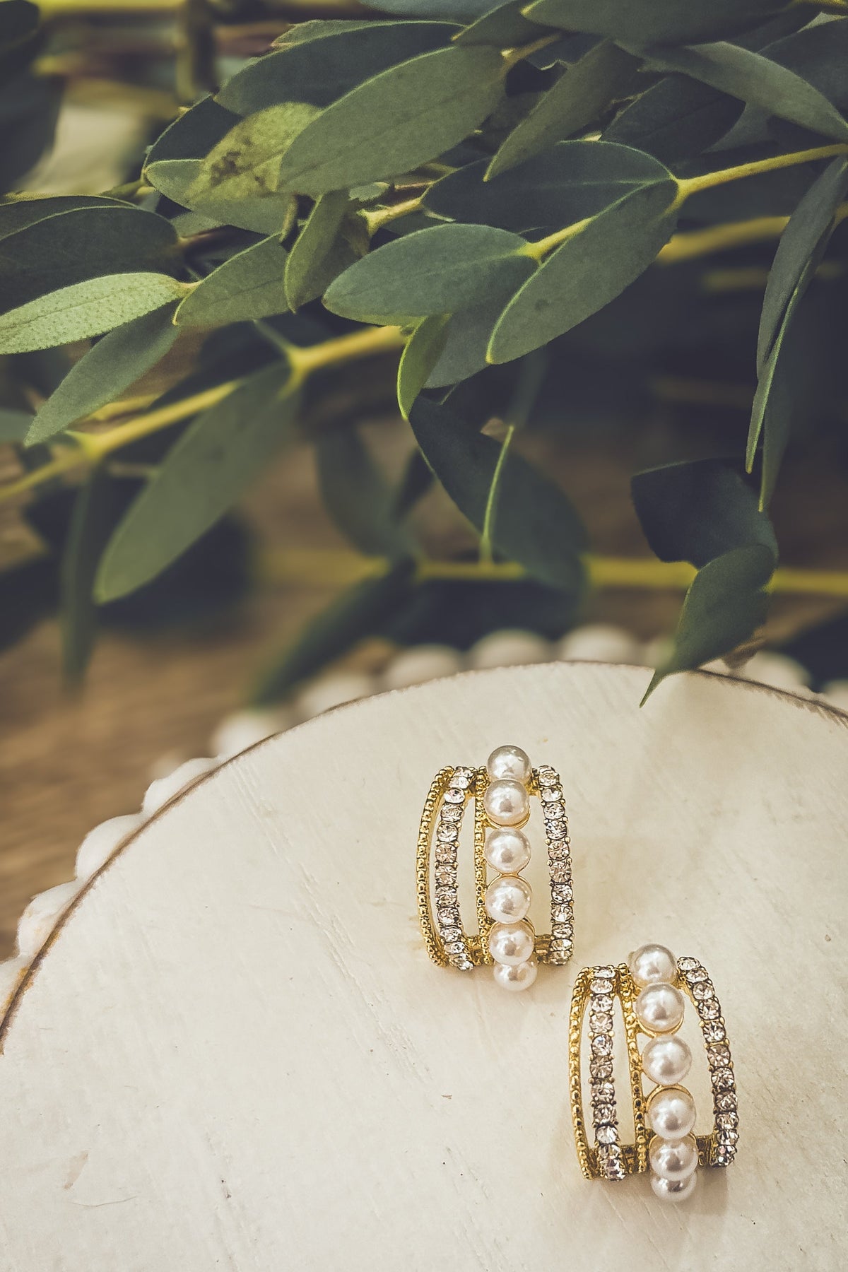Heirloom Pearl Huggies - Gold or Silver