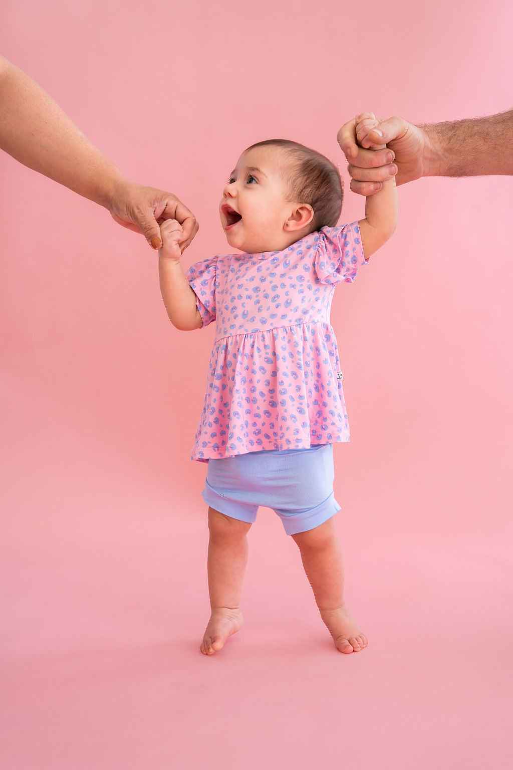 Lillian Leopard Bamboo Peplum Top