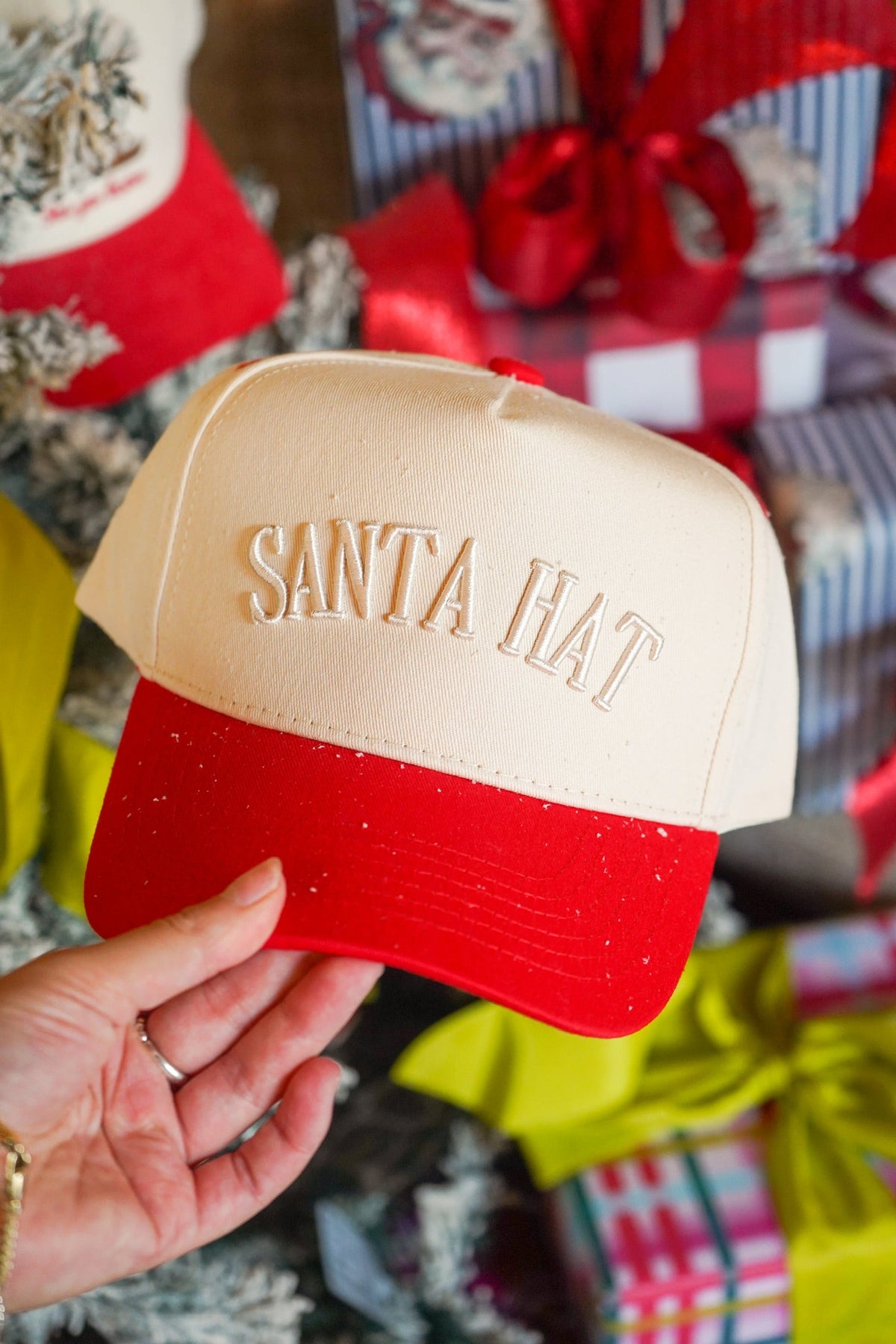 Santa Hat - Red Vintage Trucker Hat