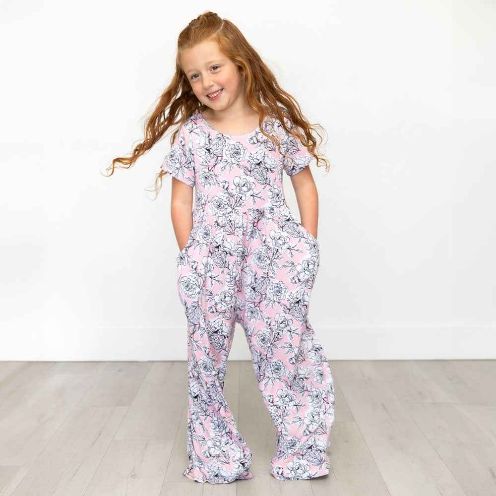 Allie Floral Bamboo Leggy Romper