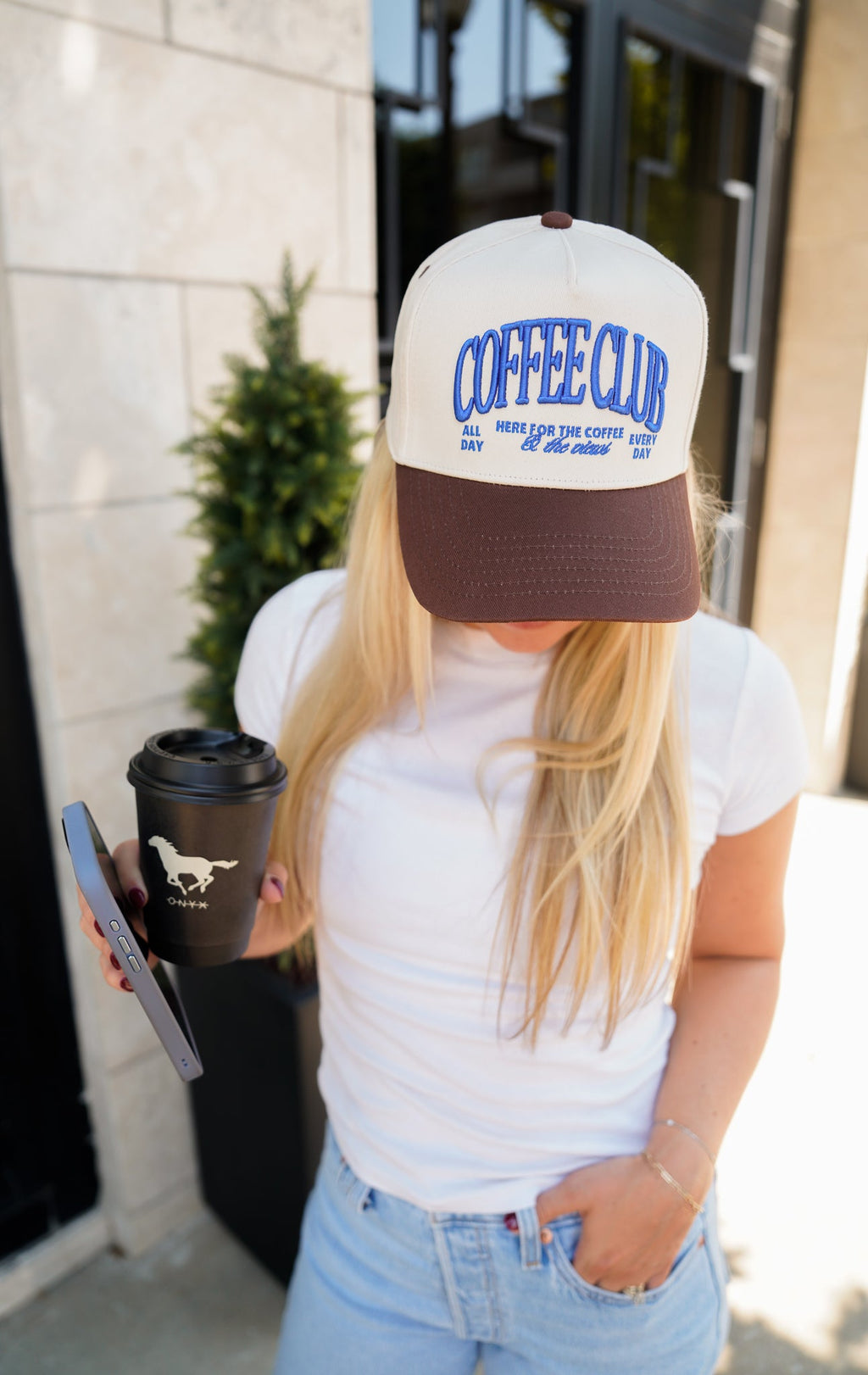 Coffee Club - Brown Vintage Trucker Hat