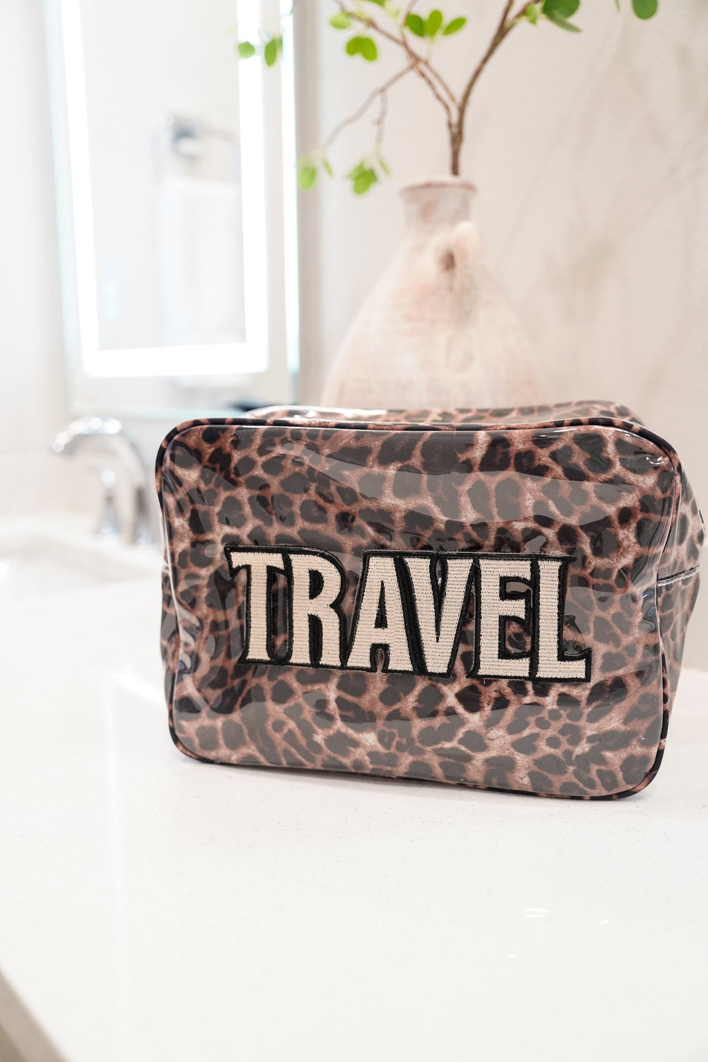 Travel - Leopard Clear Coat XL Bag