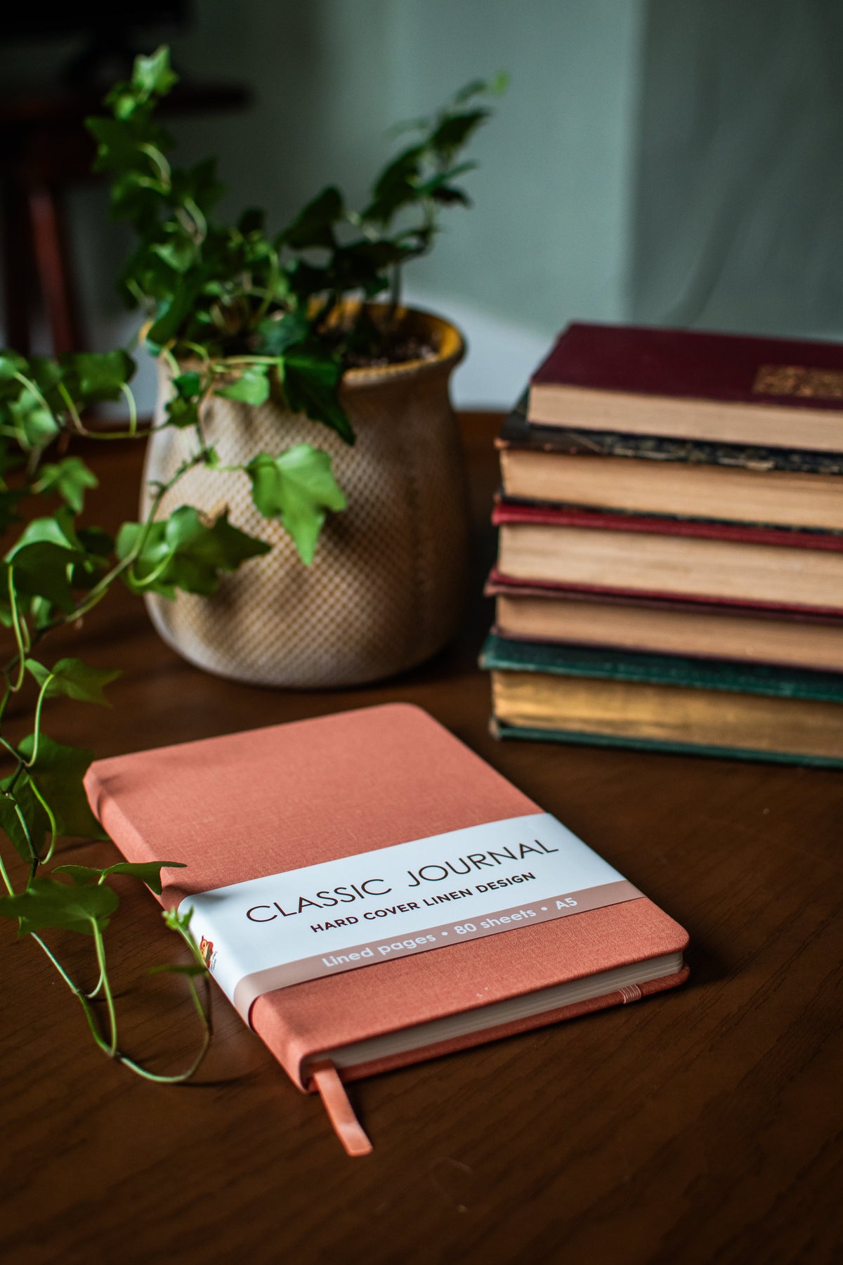 Peach Hardcover Linen Journal
