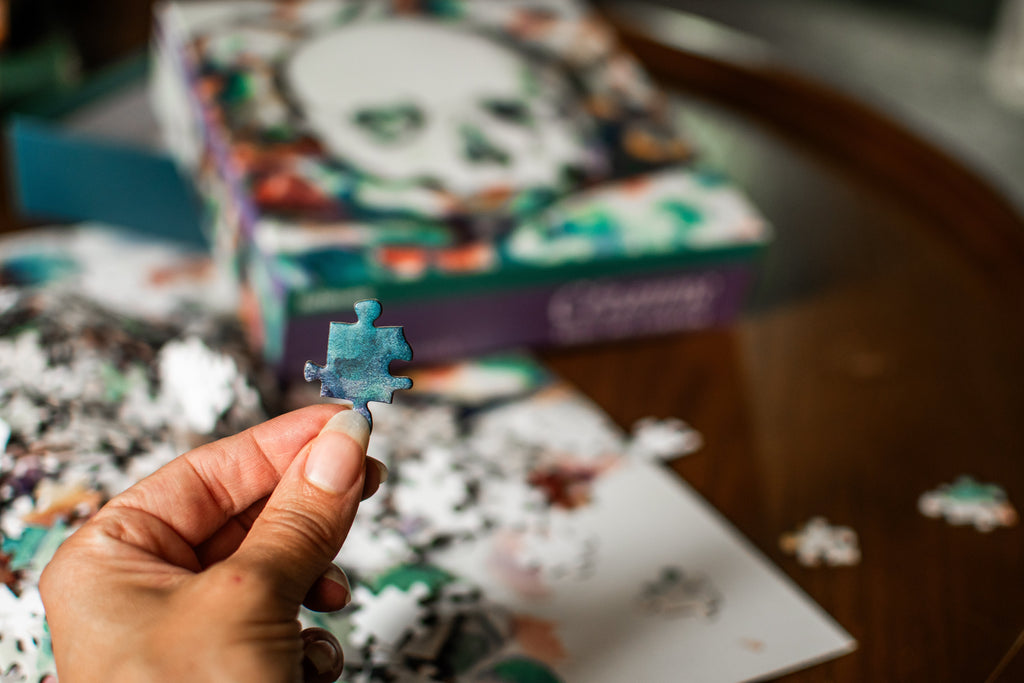 1000-Piece Puzzle: Paul Cezanne, Skull on a Curtain