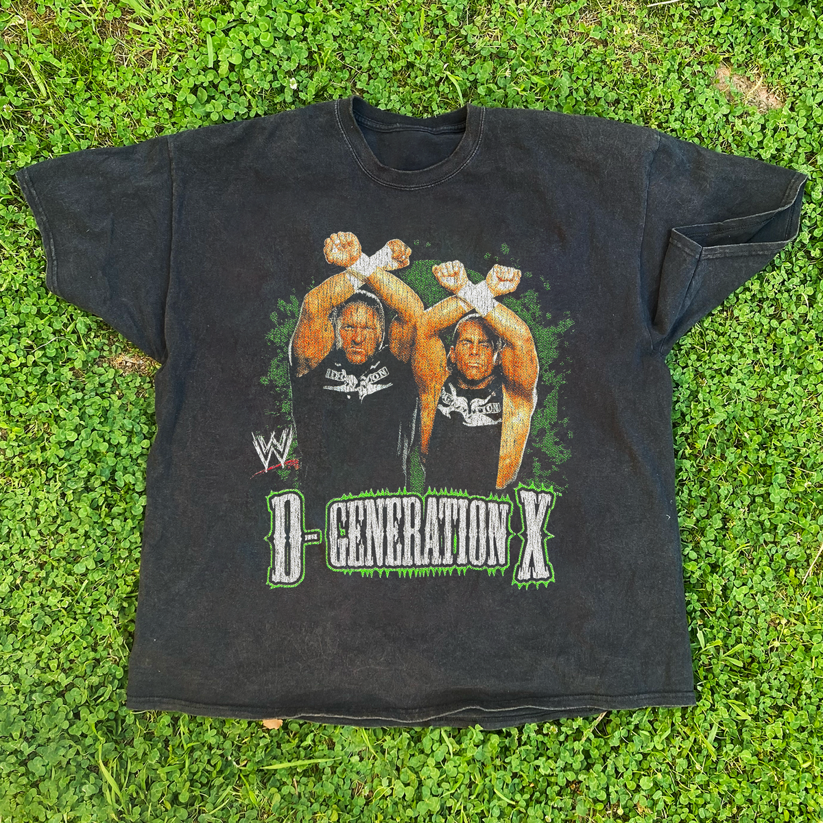 Vintage 'Dx' Washed Black T-Shirt