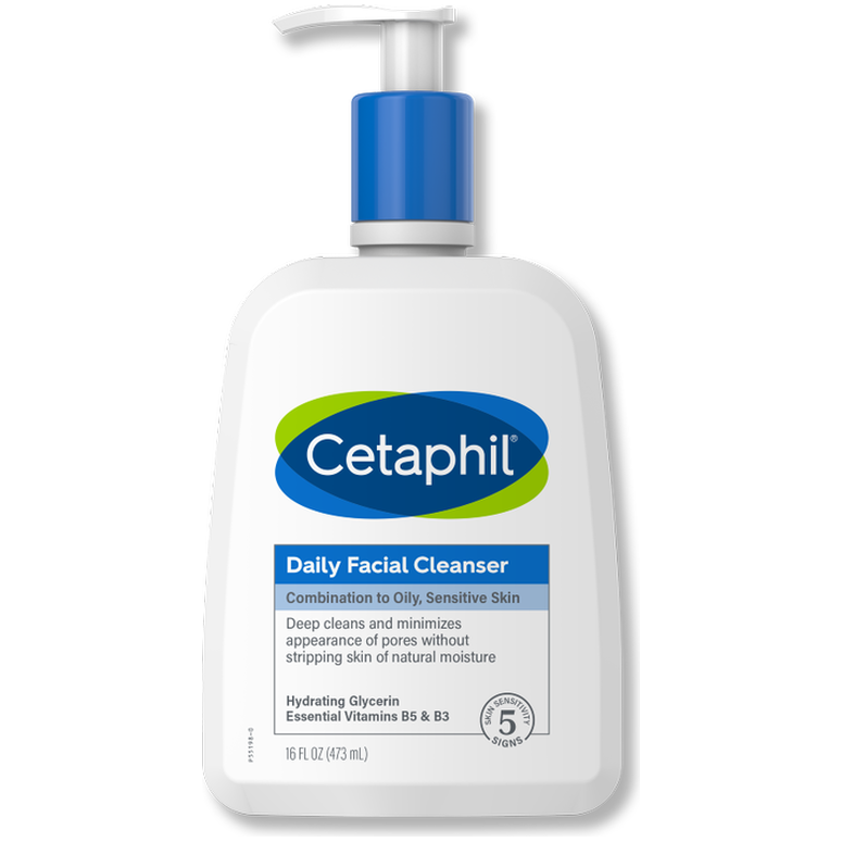Cetaphil Daily Facial Cleanser, Combination to Oily Sensitive Skin - 16.0 Fl Oz
