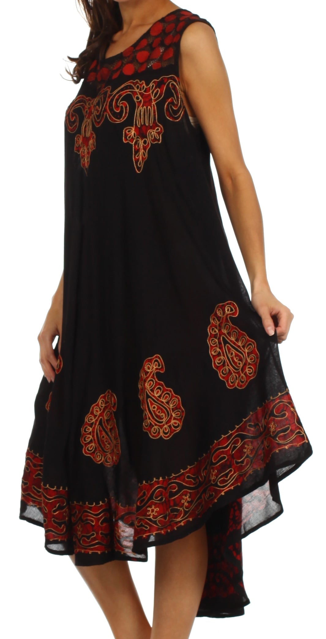 Sakkas Zayna Embroidered Caftan Dress
