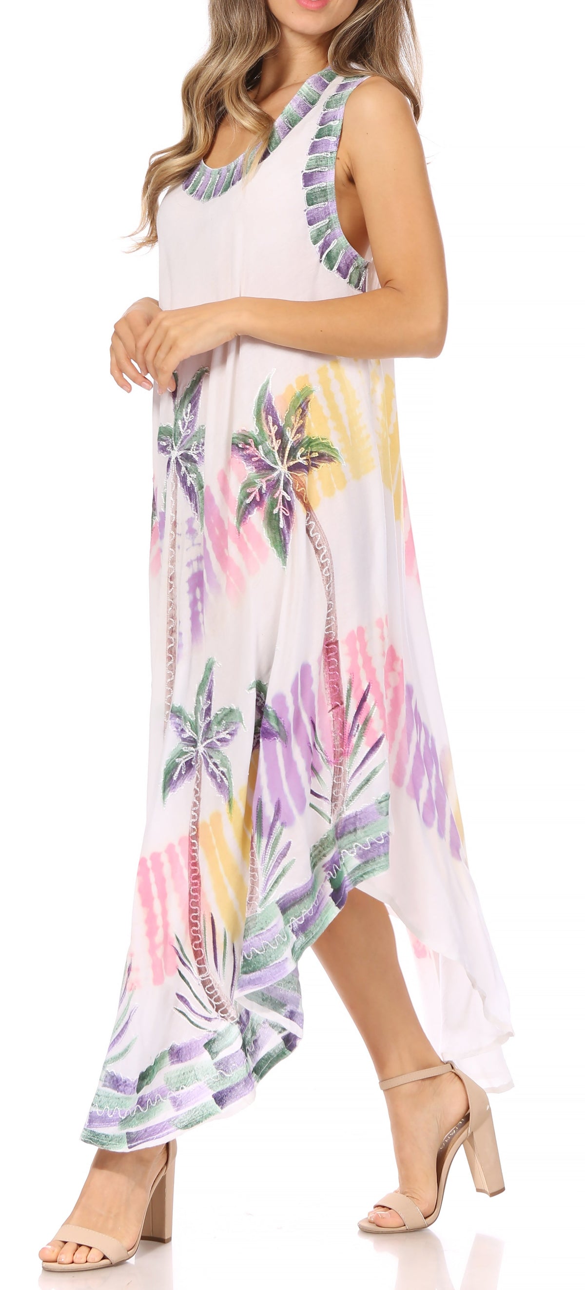 Sakkas Tasanee Caftan Tank Dress / Cover Up